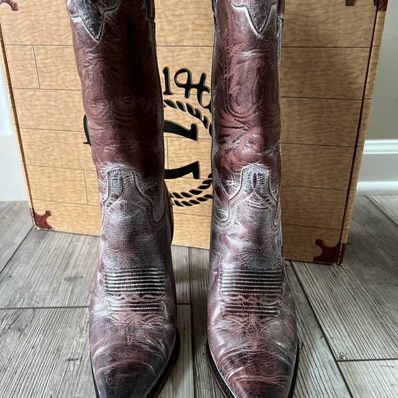 Charlie 1 Horse mahogany cowboy western boots - Picture 2 of 2